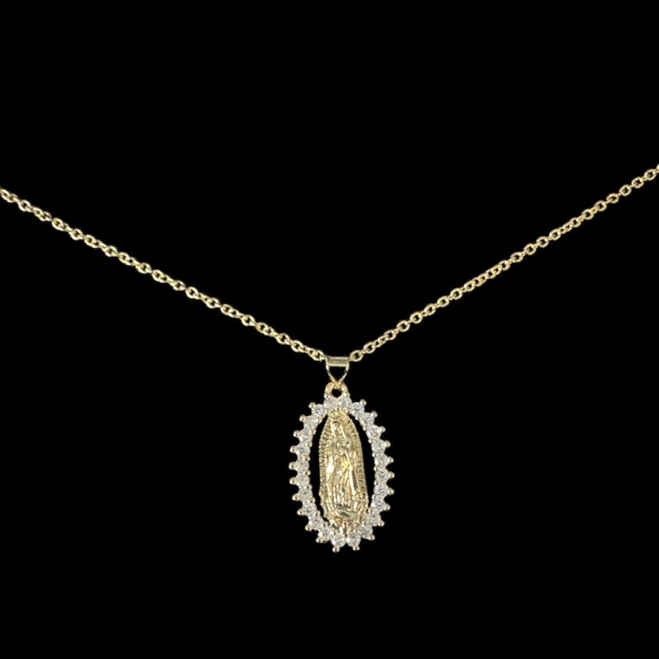 Diamond Lady Guadalupe Necklace