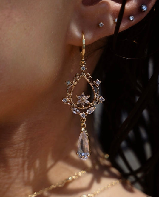Ophelia Crystal droplet earrings