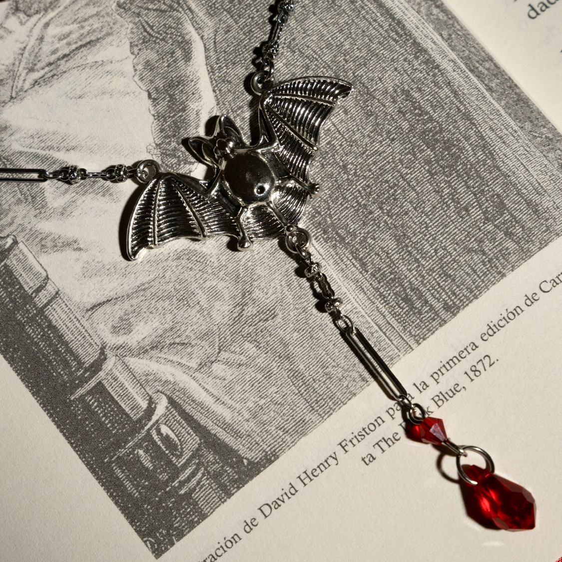 Blood Drop Bat Lariat