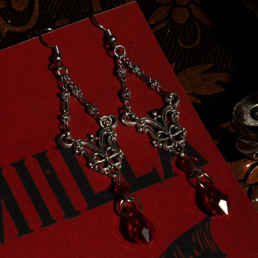 Vampiric Blood Drop Earrings