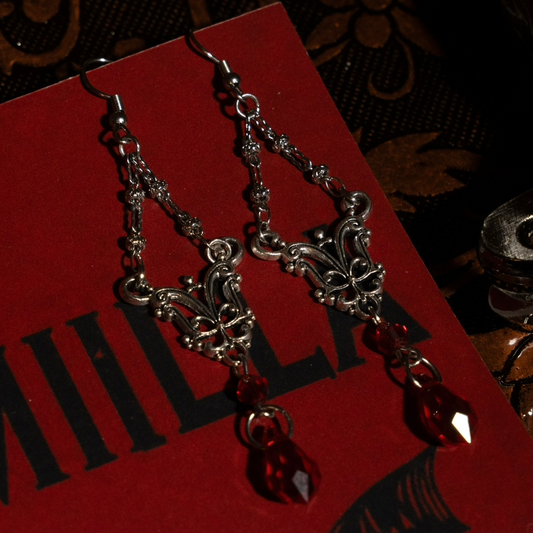 Vampiric Blood Drop Earrings
