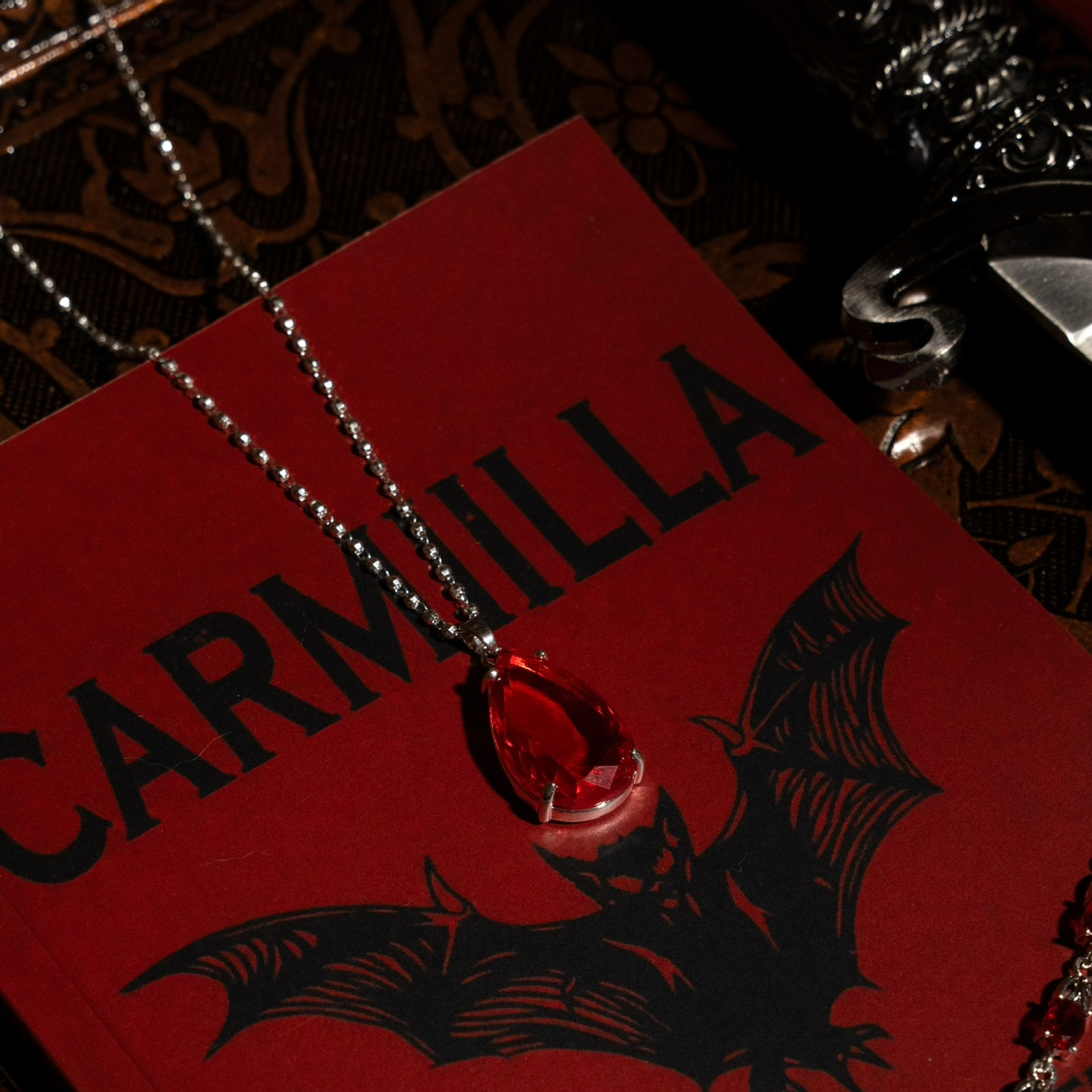 Carmilla Silver Amulet Necklace