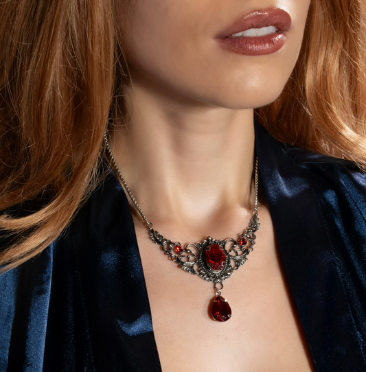 Countess Dracula Blood Drop Amulet Choker