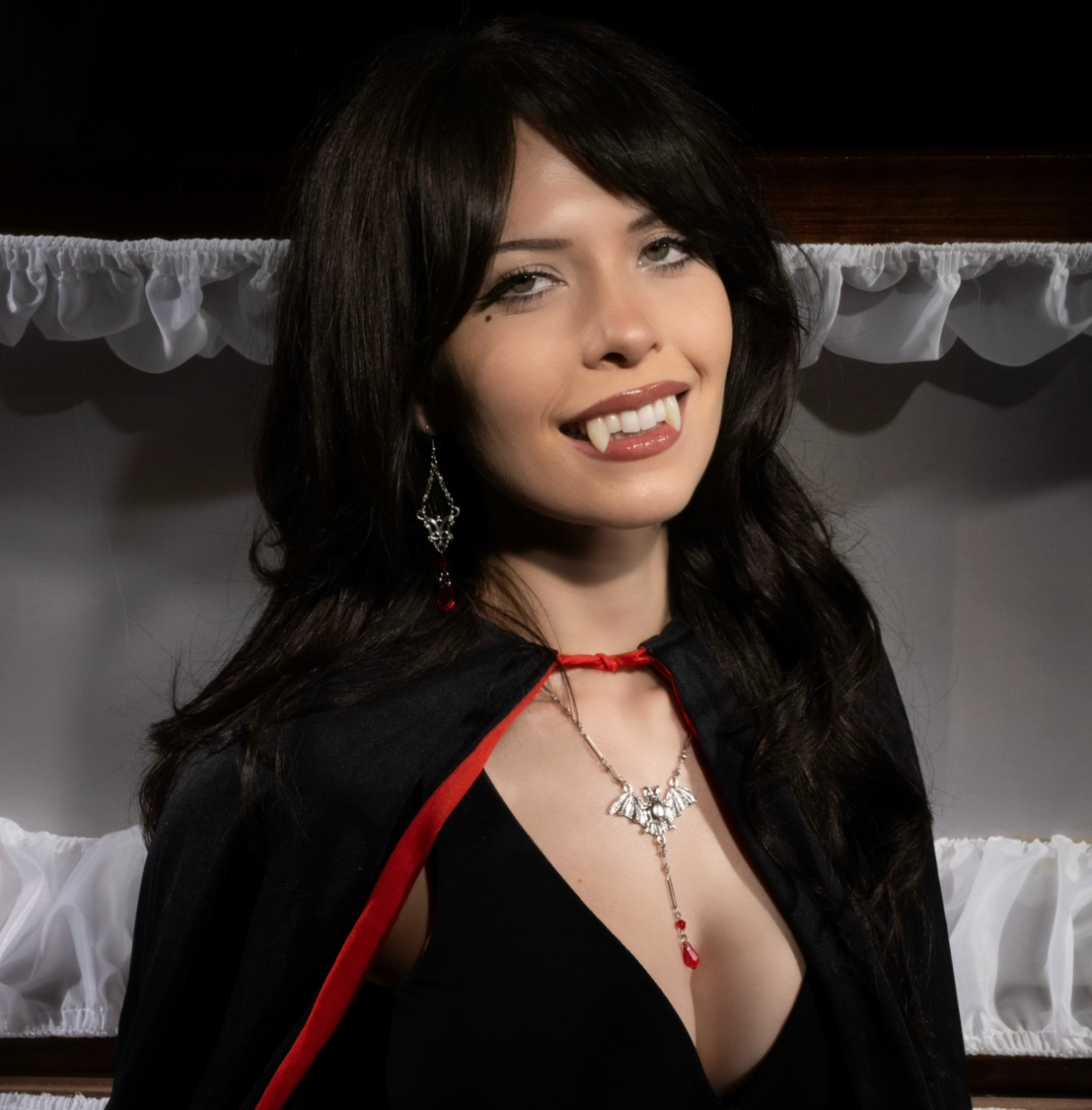 Blood Drop Bat Lariat